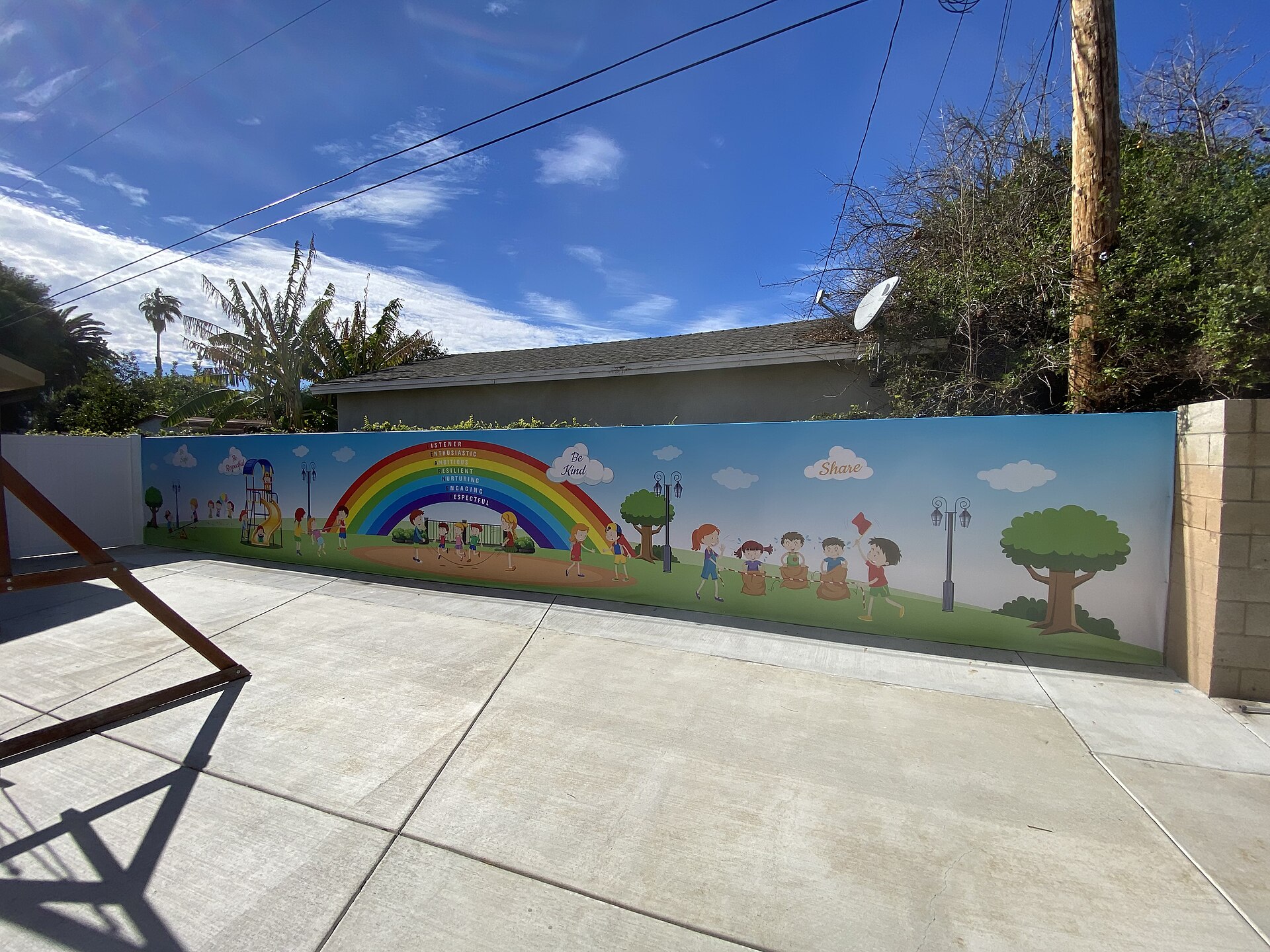 Directional photograph — not a Desi Signs install