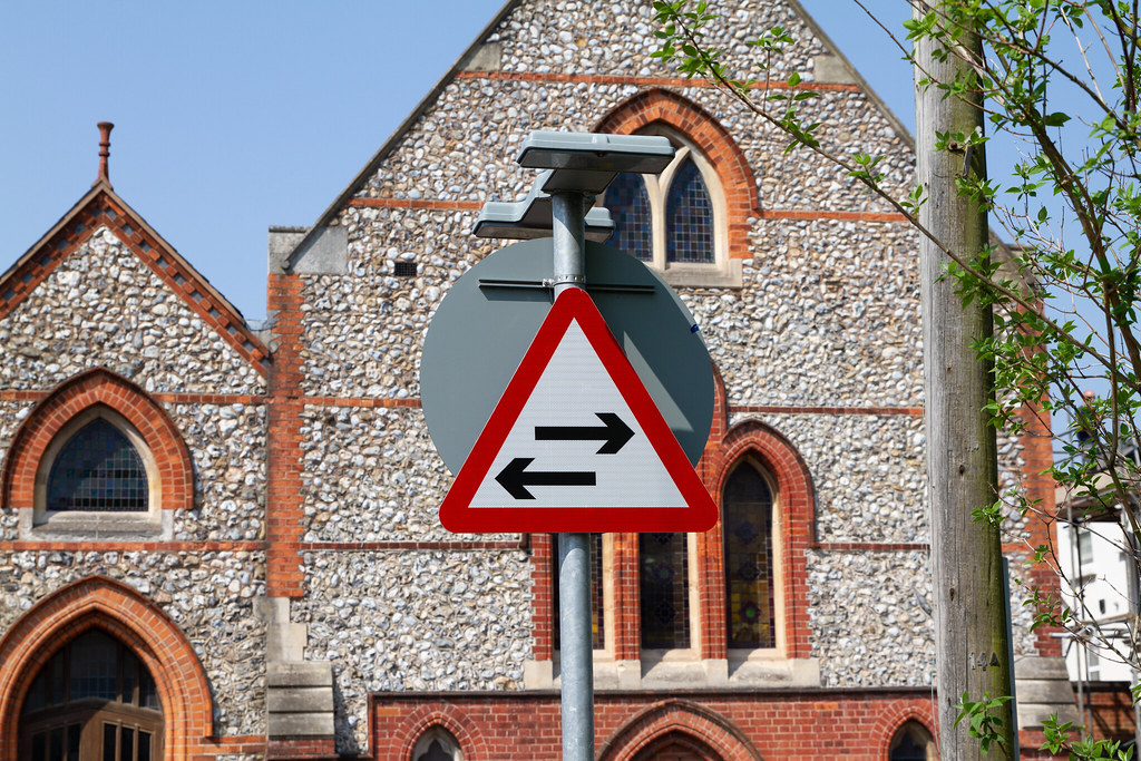 Directional photograph — not a Desi Signs install